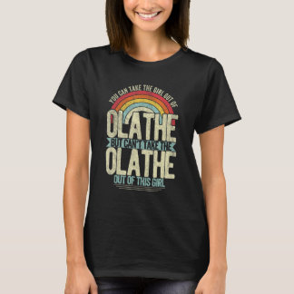 Flickan utanför Olathe Kansas Hometown Home Olathe T Shirt