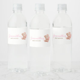 Flickan vi kan bota, vänta på babykläder vattenflaskor etikett