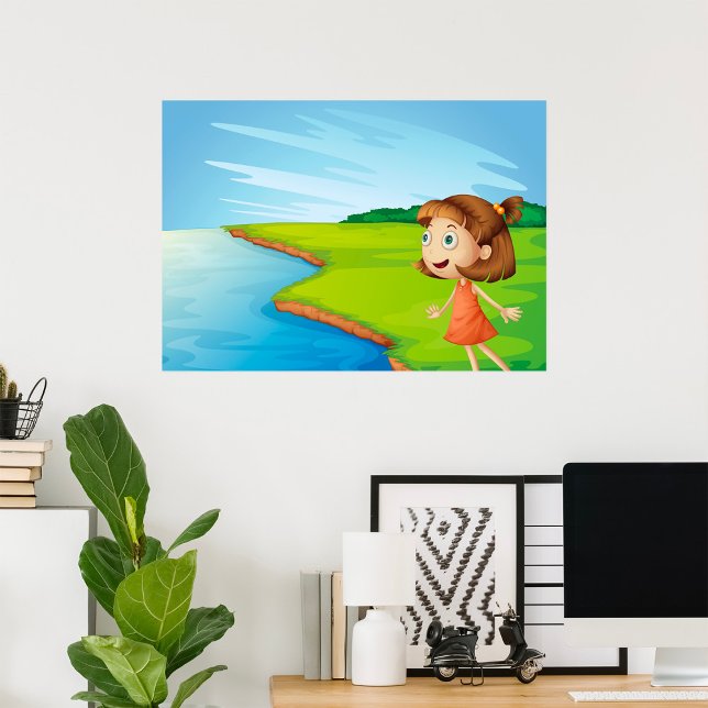 Flickan vid floden poster (Skapare uppladdad)
