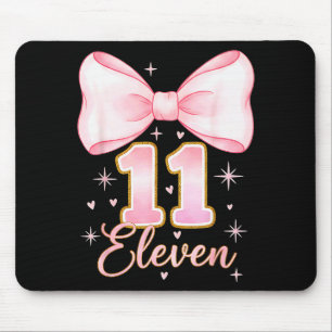 Flickans 11-årsdag Coquette Bow Det är min elva fö Musmatta