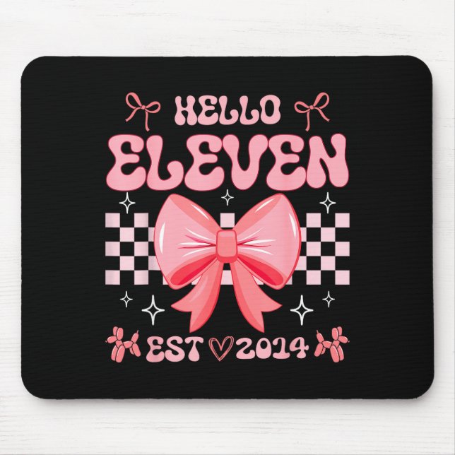 Flickans 11-årsdag Hello Eleven Est 2014 Nk Coquet Musmatta (Framsidan)