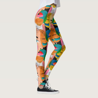 Flickans abstrakt konst leggings