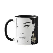 Flickans ansikte söt blommigt mode illustration fu