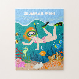 Flickans badfödelsedagspresent pussel