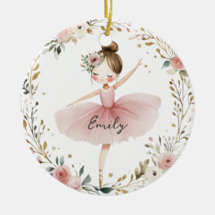 Flickans Ballerina Julgransprydnad Keramik