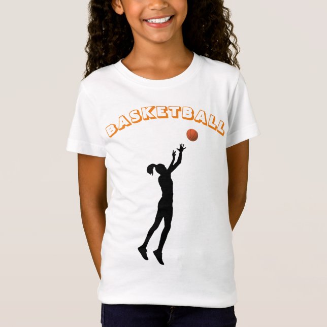 Flickans basket t shirt (Framsida)