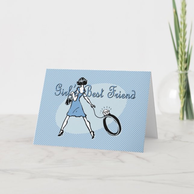 Flickans bästa vän kort (Framsida)