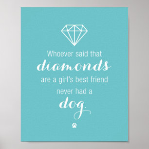 Flickans bästa vän: Skriv ut med citattecken för H Poster