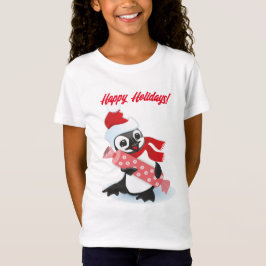 Flickans bomull T-Shirt | GLAD HELG | Penguin