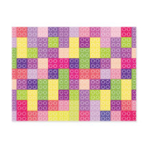 Flickans Byggande Bricks Blocks Birthday Tack