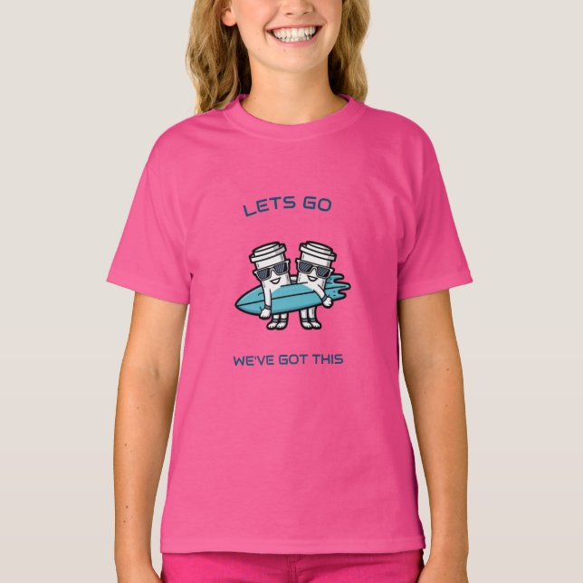 Flickans dumbbells T-Shirt (Framsida)