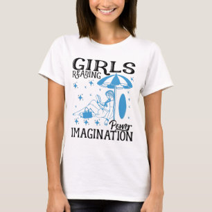 Flickans fantastiska fantasi i bok t shirt