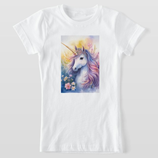 Flickans Fantasy Unicorn T-Shirt (Laydown)