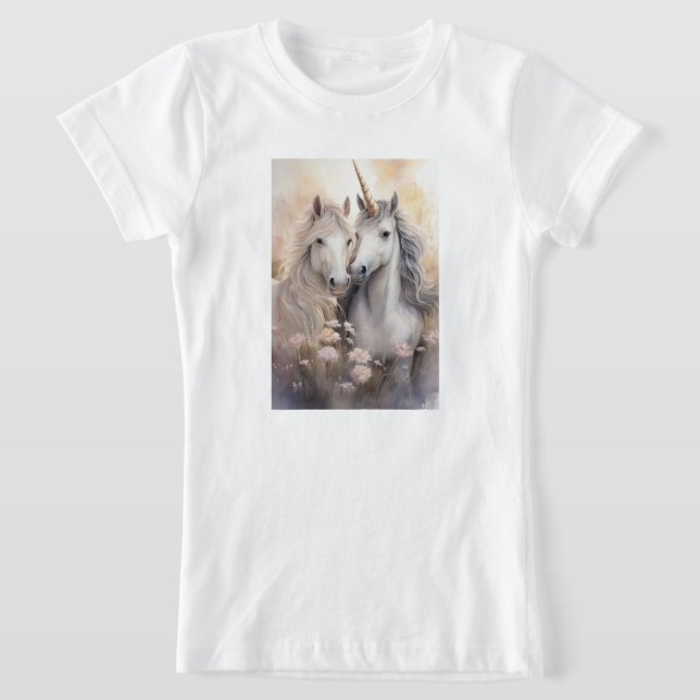 Flickans Fantasy Unicorn T-Shirt (Laydown)