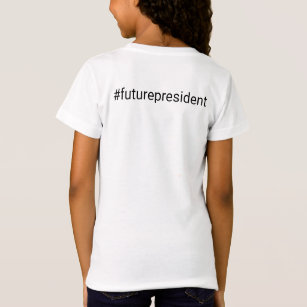Flickans framtida president t-shirt