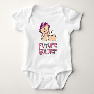 Flickans framtida soldat t-shirt