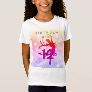 Flickans Grattis på födelsedagen Ballet T-Shirt HA
