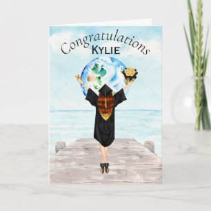 Flickans Grattisar i Studenten Kort