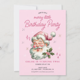 Flickans inbjudan till julafton Merry Little