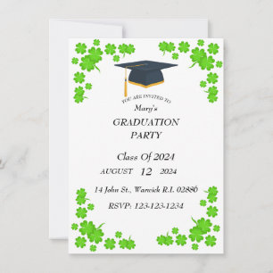 Flickans inbjudan till Studentfesten Irish Klöver