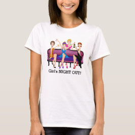 Flickans kväll ute på Bachelorette Party t-shirt
