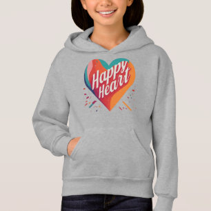 Flickans Lycklig Heart T Shirt
