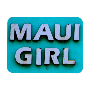 Flickans maui-grönt magnet