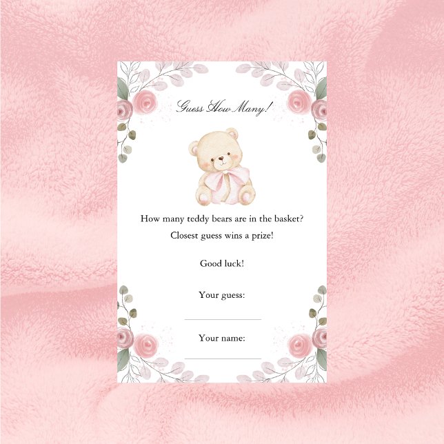 Flickans Nalle gissar hur många babyskor som spela (Skapare uppladdad)