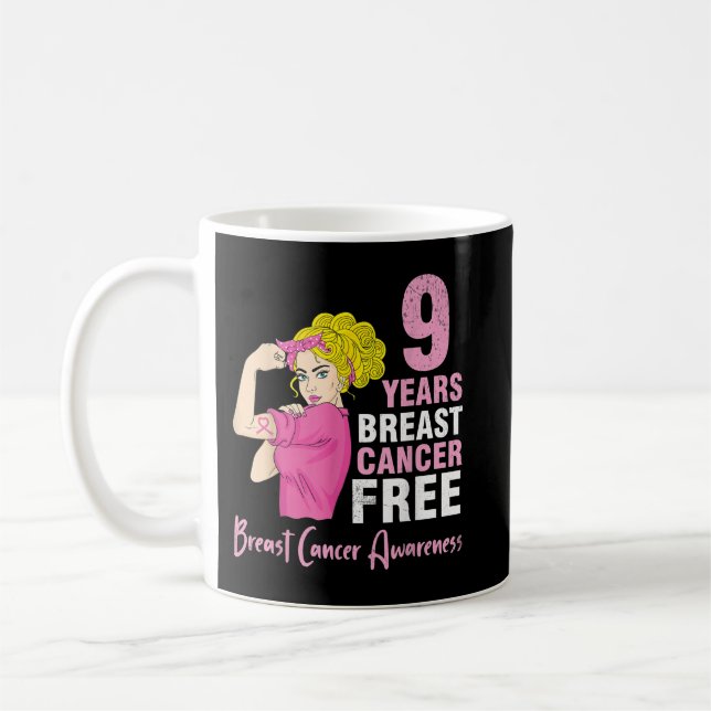 Flickans överlevare som kämpar 9 år Breast Cancer  Kaffemugg (Vänster)