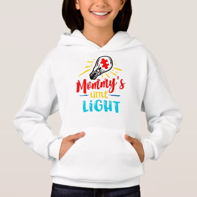 Flickans Pullover Hoodie T Shirt (Framsida)