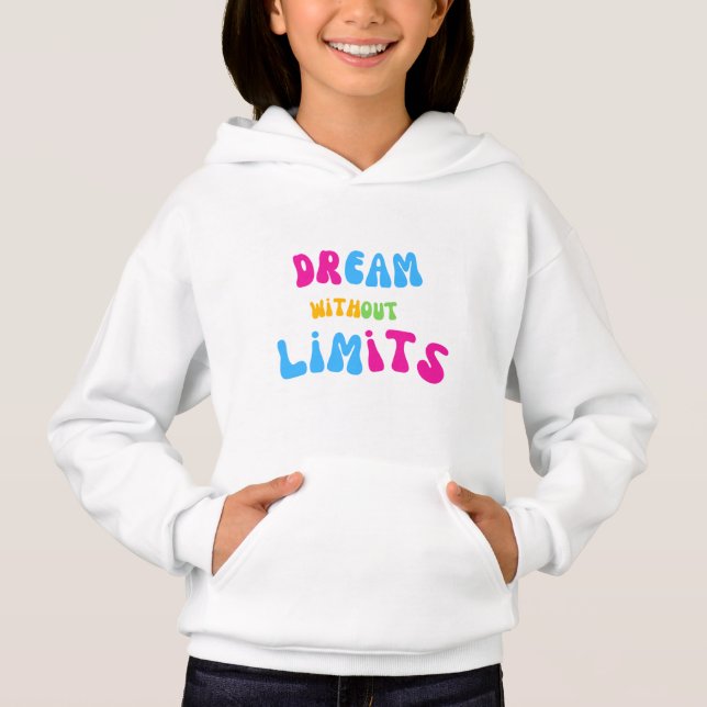 Flickans Pullover Hoodie T Shirt (Framsida)