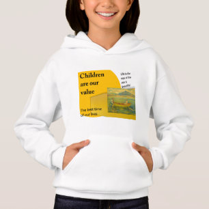 Flickans Pullover Hoodie T Shirt
