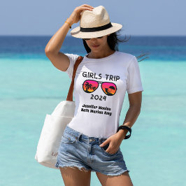 Flickans Resa 2024 Anpassade Färg och text T Shirt