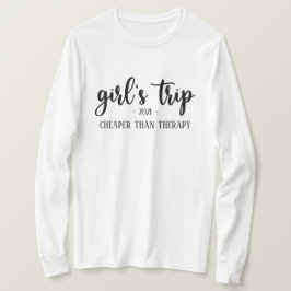 Flickans Resa är billigare än Therapy Funny T Shirt