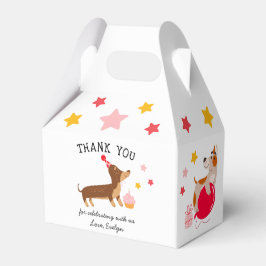 Flickans Rosa Birthday Pawty Hundar Presentaskar