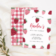 Flickans Rosa och rödjordgubbsbär första födelseda