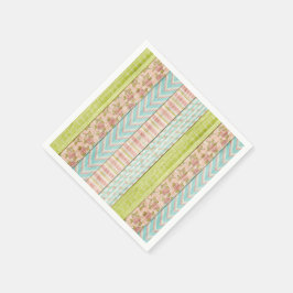 Flickans Rustic Shabby Ro Cottage Chic Tea Party Pappersservett