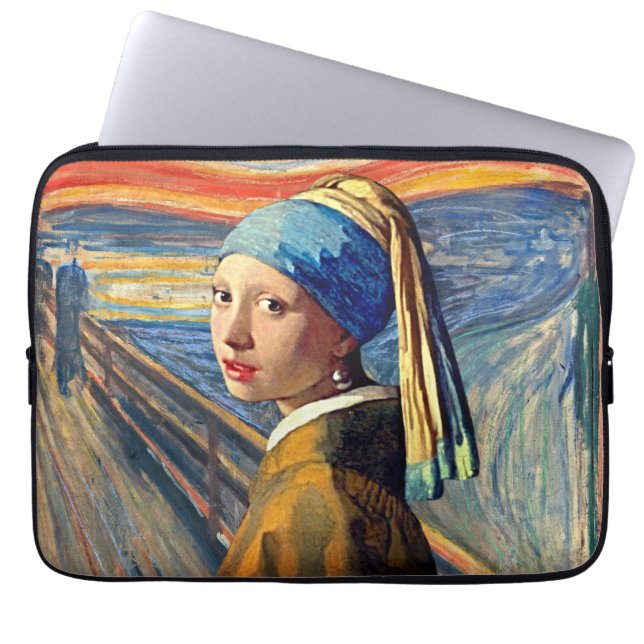 Flickans Skrik Bärbar Datorfodral (Framsidan)