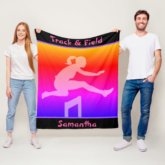 Flickans spår och Fält Fleece Blanket (På plats)