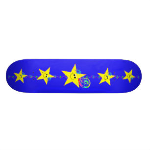 Flickans stjärnor nummer 9 Skateboard Bräda 20 Cm