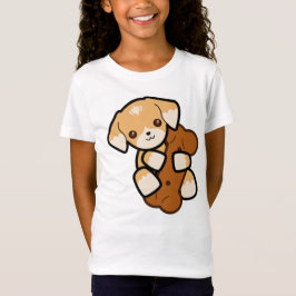Flickans t-shirt Clothing Girls Shirt Hund