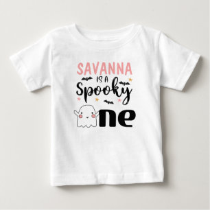 Flickans taloky en Halloween 1:a födelsedagshirt T Shirt