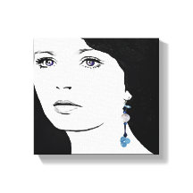 Flickans vackra blommigt mode illustration av ansi