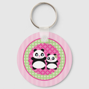 FlickaPandabjörn Keychain Nyckelring