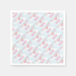 FLICKAPARTYDEKOR PAPPERSSERVETT