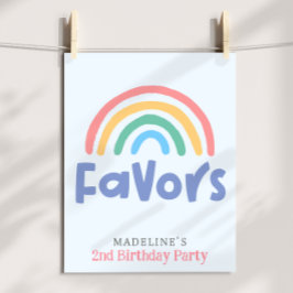 Flickar Två Coola 2-års Födelsedagspresent Rainbow Poster