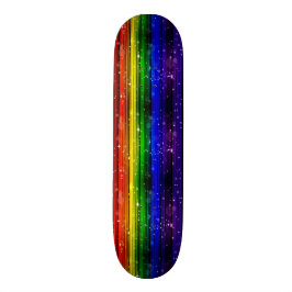Flickaregnbågegnistra Old School Skateboard Bräda 21,6 Cm
