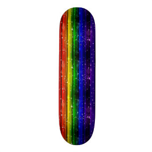 Flickaregnbågegnistra Old School Skateboard Bräda 21,6 Cm