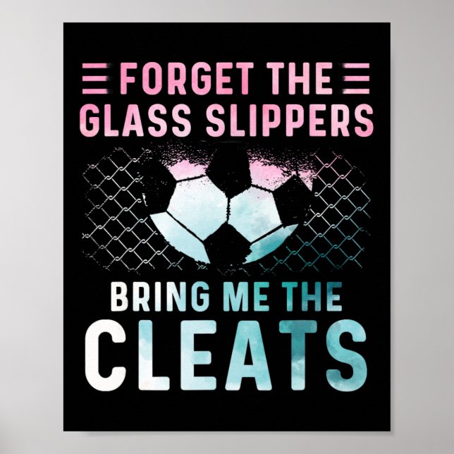 Flickas fotbollsspelarpresenter Teamklackar Mamma  Poster (Framsidan)