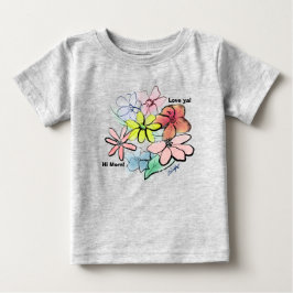 Flickas söta, vackra blomsterbukett t shirt